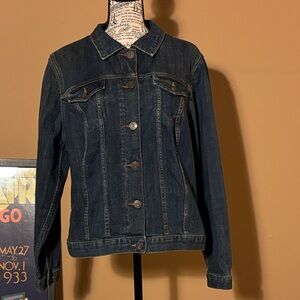 Lands' End Dark Blue Jean Jacket